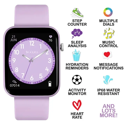 Tikkers Kids Series13 Smart Lilac Interchangeable Strap Watch  - TKS13-0029-SET
