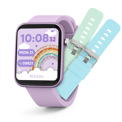 Tikkers Kids Series13 Smart Lilac Interchangeable Strap Watch  - TKS13-0029-SET