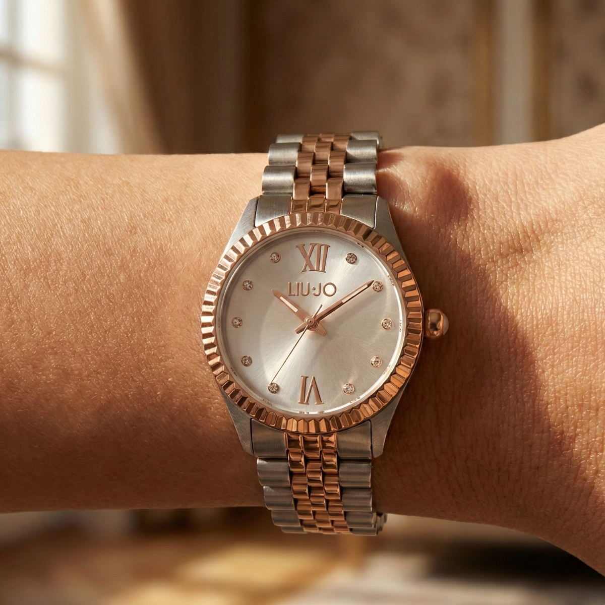 Liu Jo Cusual Tiny White Dualtone Watch - TLJ1223