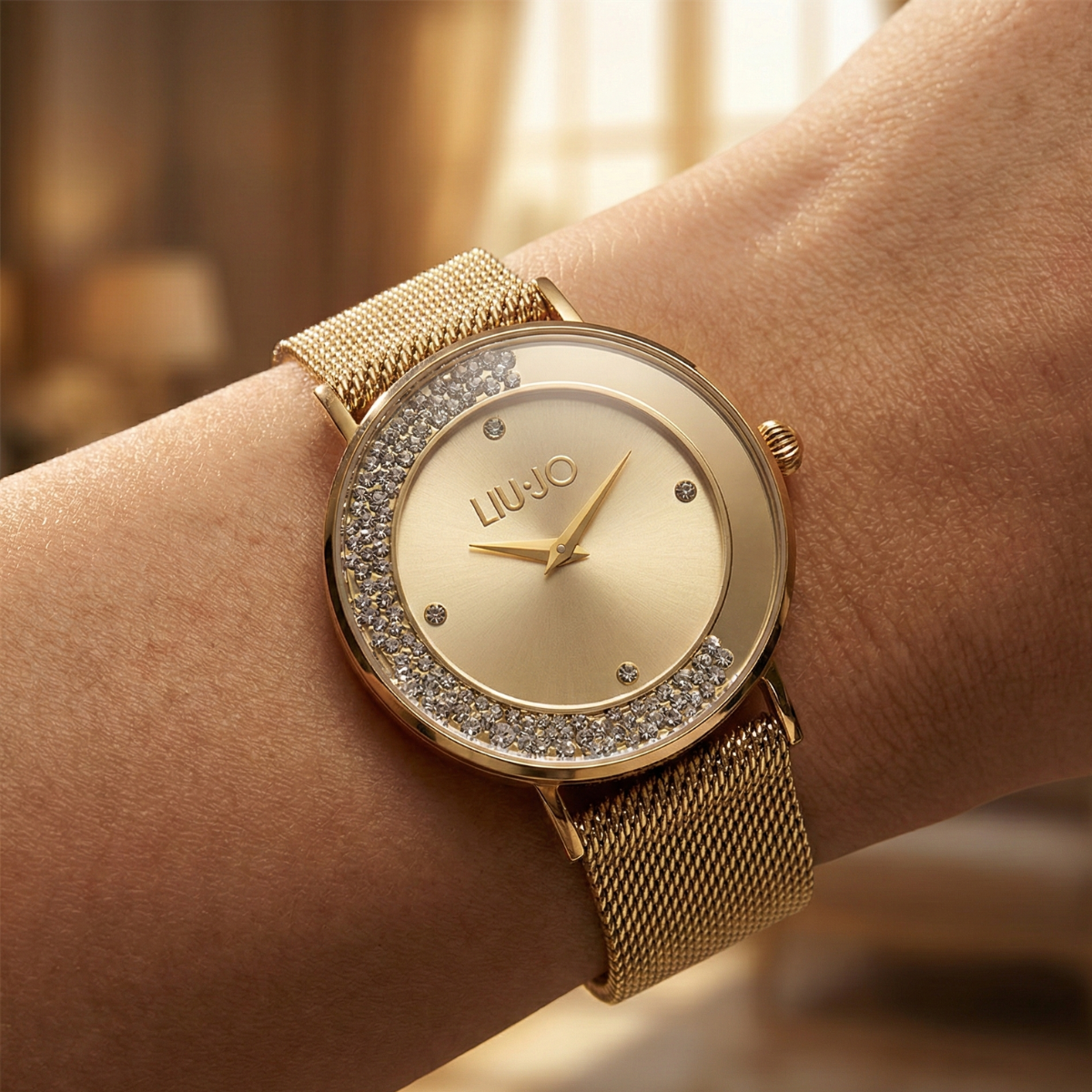 Liu Jo Dancing Slim Mini Gold Watch - TLJ1691