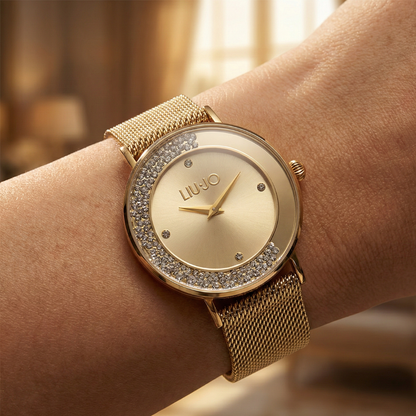 Liu Jo Dancing Slim Mini Gold Watch - TLJ1691