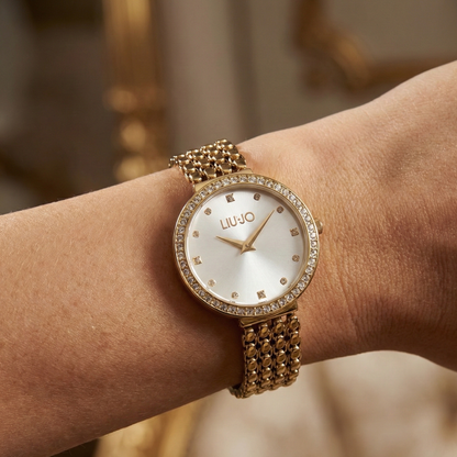 Liu Jo Chains Clear Gold Watch - TLJ2198