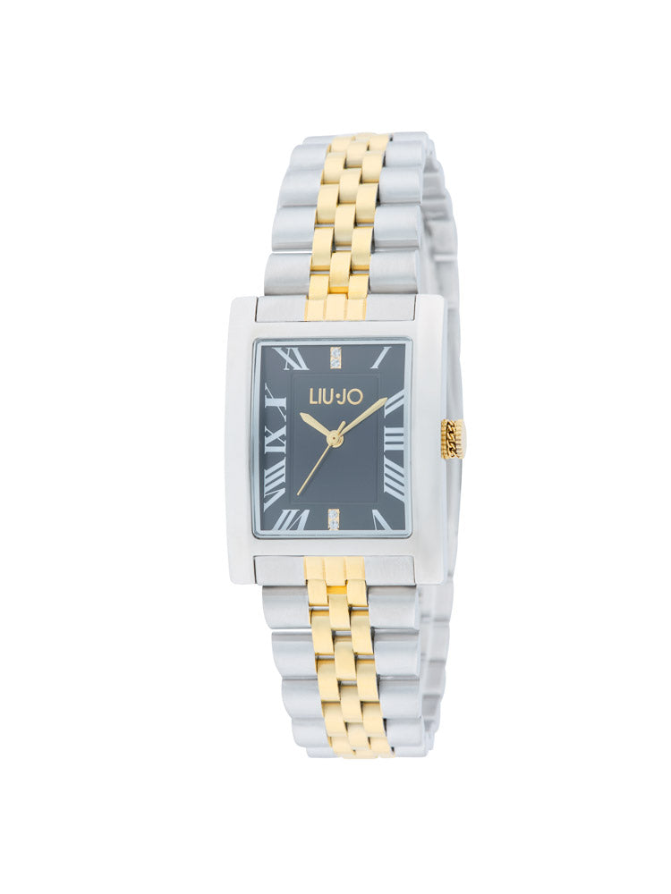 Liu Jo Imperia Black Dial Dual tone Silver & Gold Stainless Steel Watch - TLJ2651