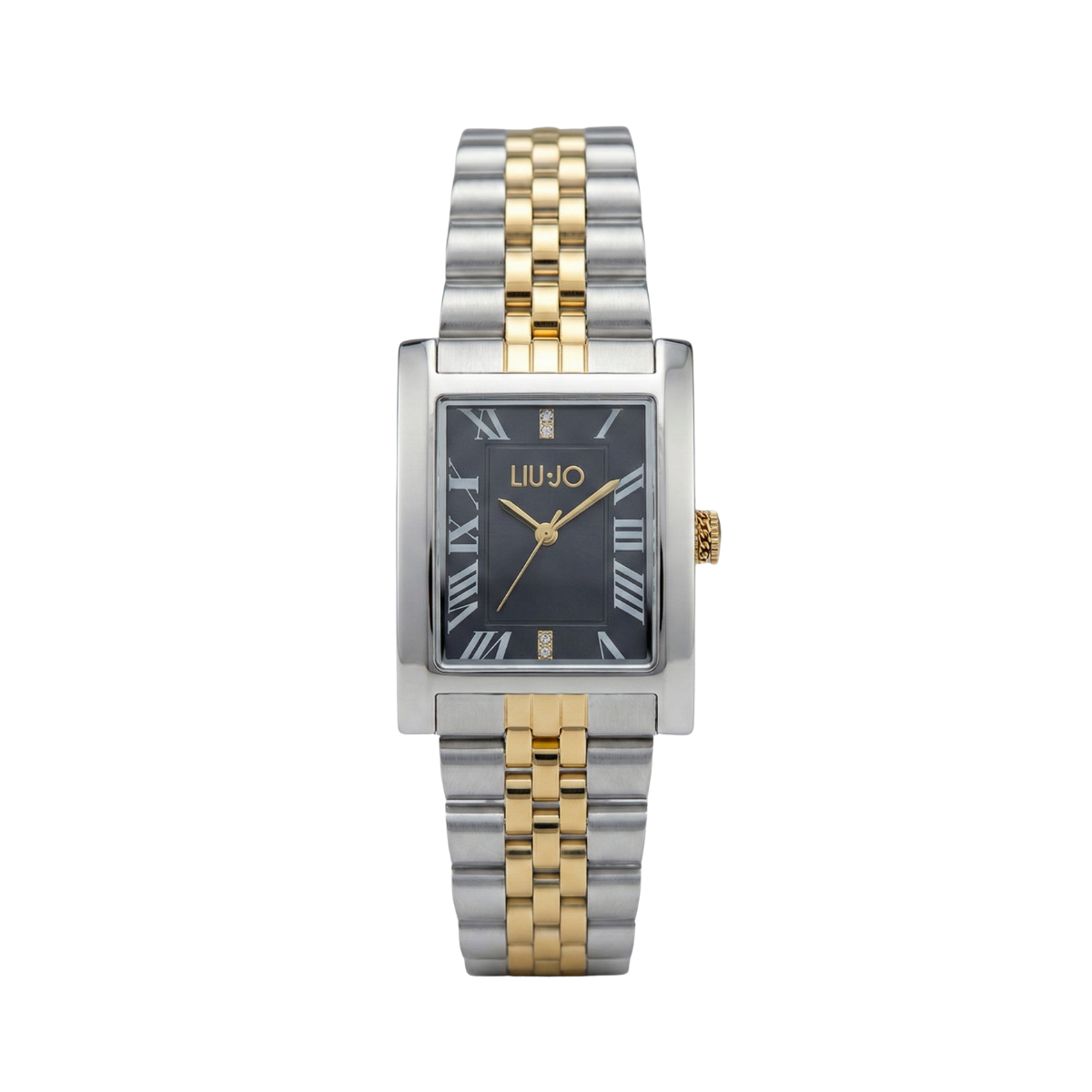 Liu Jo Imperia Black Dial Dual tone Silver & Gold Stainless Steel Watch - TLJ2651