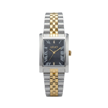 Liu Jo Imperia Black Dial Dual tone Silver & Gold Stainless Steel Watch - TLJ2651