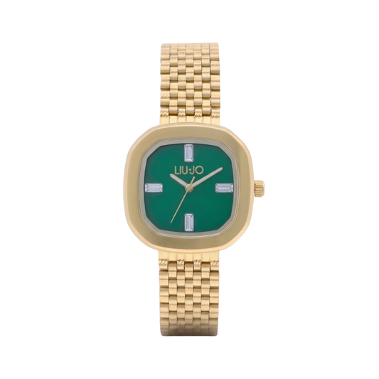 Liu Jo Catena Green Dial Gold Stainless Steel Watch - TLJ2779