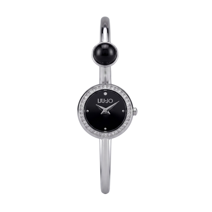 Liu Jo Pietra Obsidian Dial Silver Stainless Steel Watch - TLJ2809