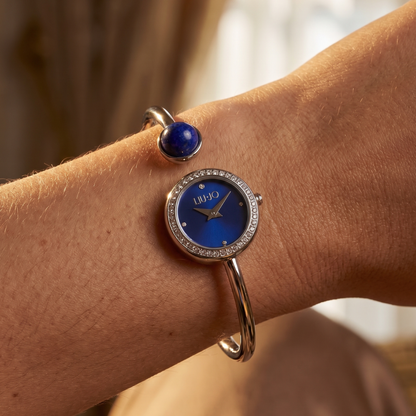 Liu Jo Pietra Lapis Dial Silver Stainless Steel Watch - TLJ810