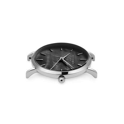 Rosefield Upper East Side Black MOP Steel Silver - UBSSS-U36