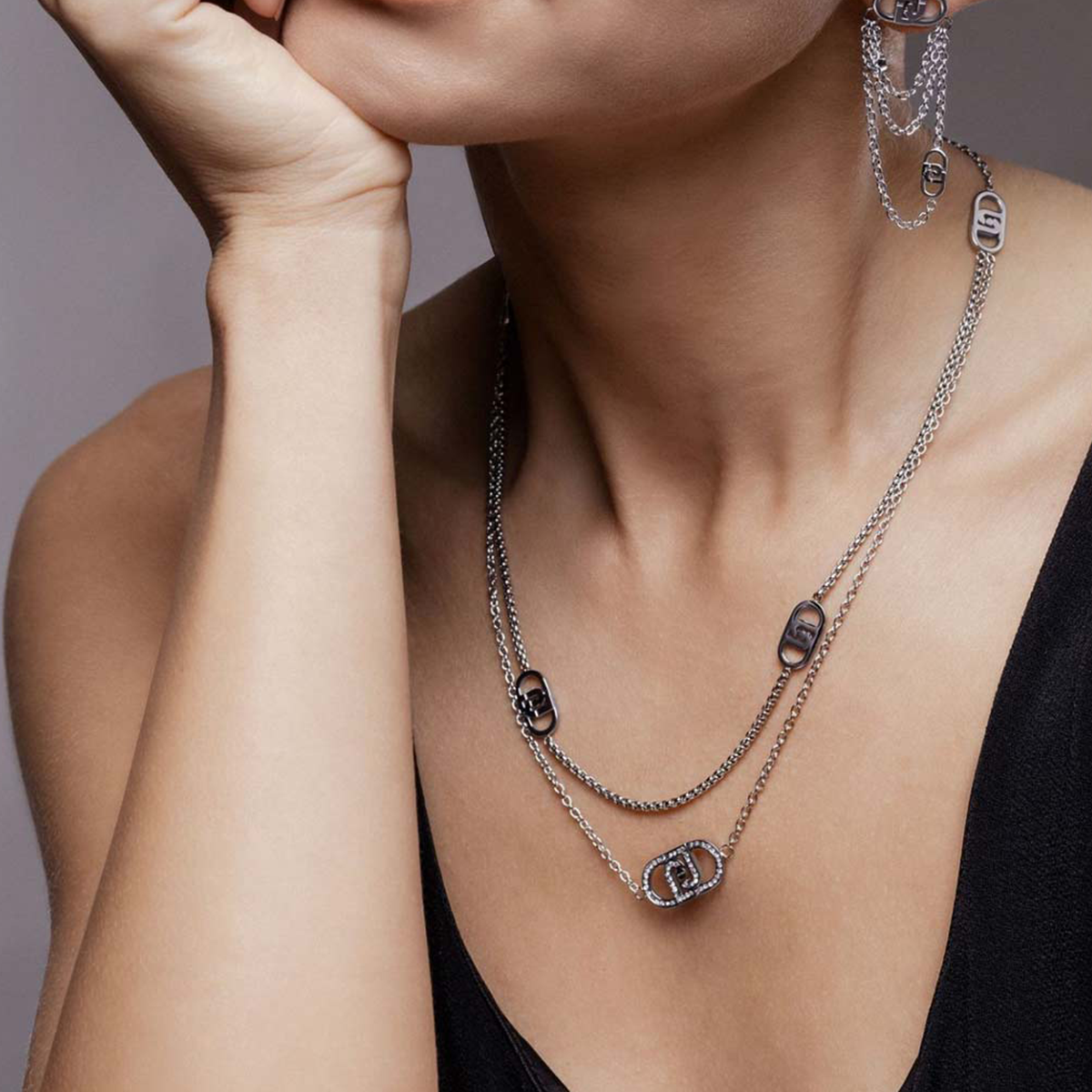 Liu Jo Floet Silver Necklace - LJ2902