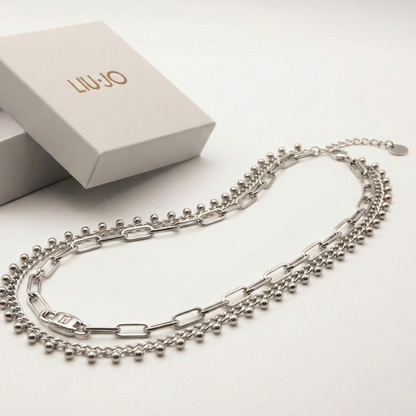 Liu Jo Rivet Silver Necklace - LJ2998