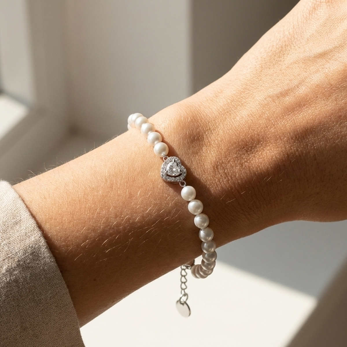 Liu Jo Pearly Silver Bracelet- LJ2578