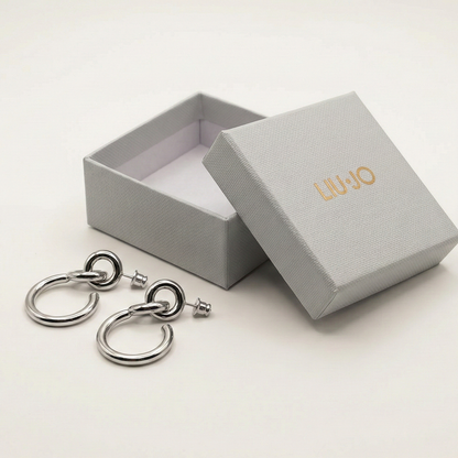 Liu Jo Loop Silver Earrings - LJ2921