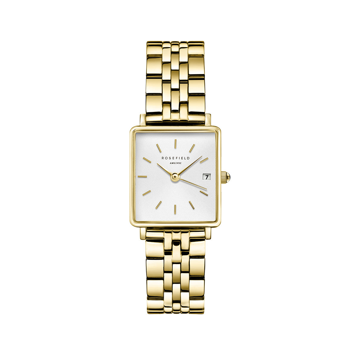 Rosefield Boxy XS White Sunray Steel Gold - QMWSG-Q021