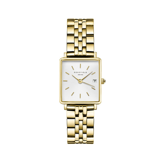 Rosefield Boxy XS White Sunray Steel Gold - QMWSG-Q021