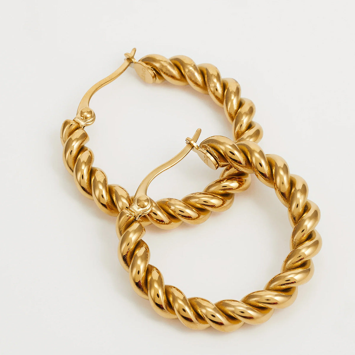 Liu Jo Noir Golden Hoops - LJ2408