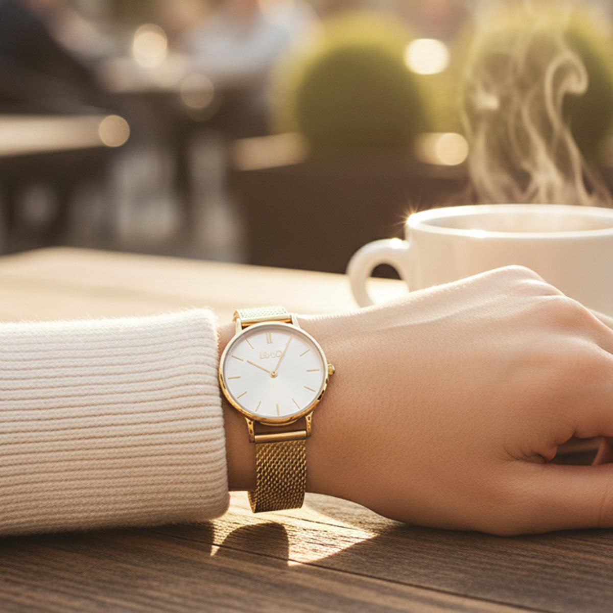 Liu Jo Mini Moonlight Gold Watch &  Gold Jewel Bangle