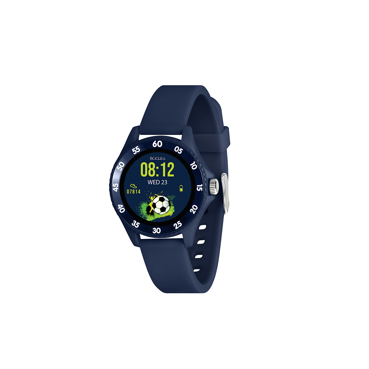 Tikkers Smart Series 34 Navy Silicone Strap Smart Watch - TKS34-0021