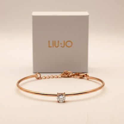 Liu Jo rosegold thin bangle - LJ2543