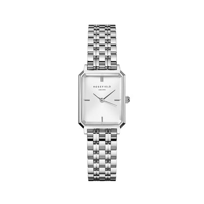 Rosefield Octagon XS White Sunray Steel Silver - OWGSS-O63
