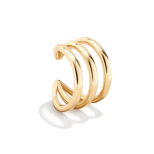 Liu Jo claw gold ear cuffs - LJ2732