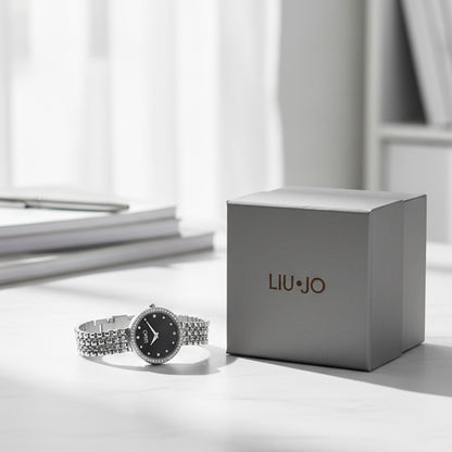 Liu Jo Chains Clear Black Watch - TLJ2197