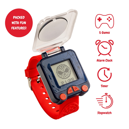 Marvel Spiderman Red Strap Learning Boys Watch - SPD4753ARG