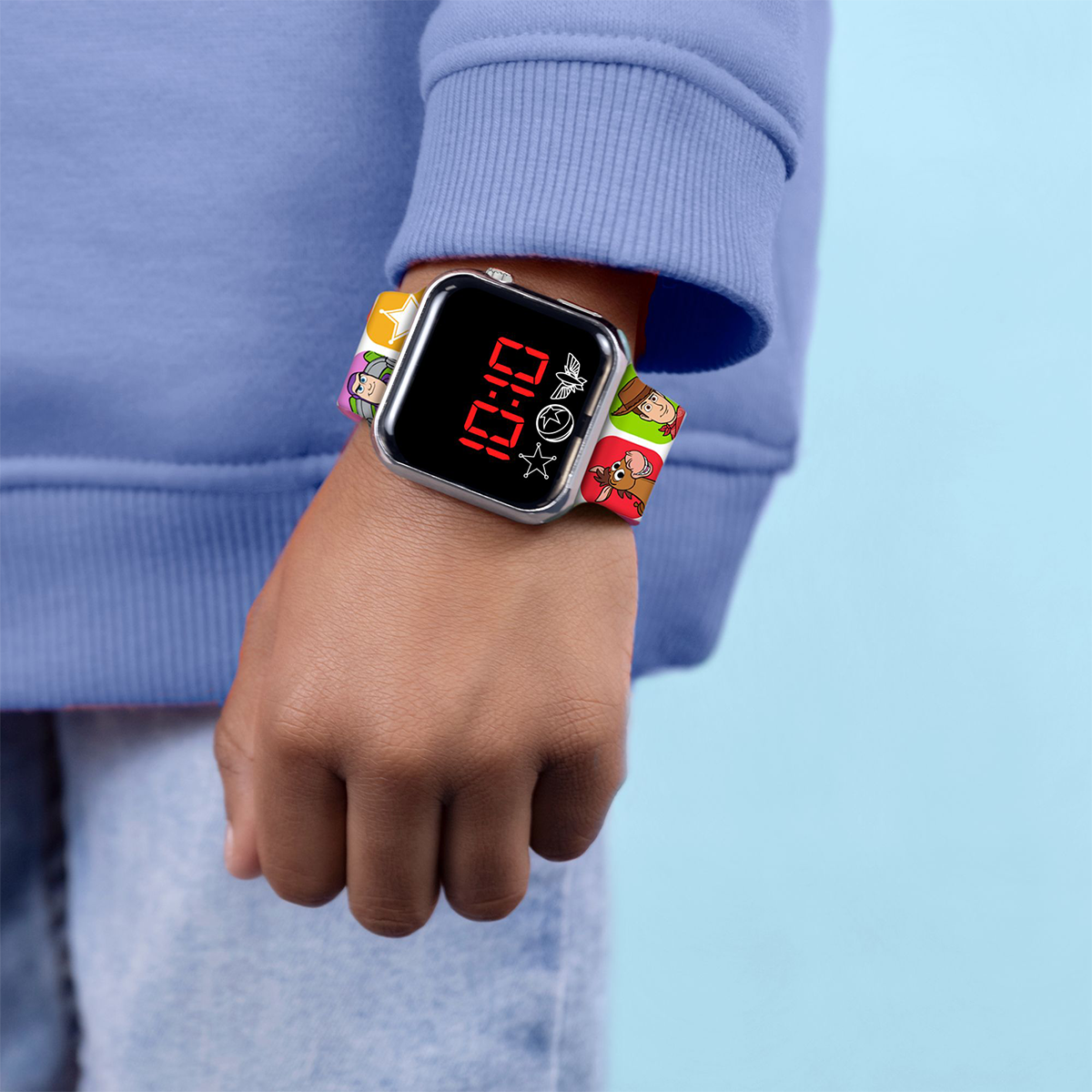 Toy Story 5 LED Display Watch with Silicone Character Strap for Kids - TSF4001