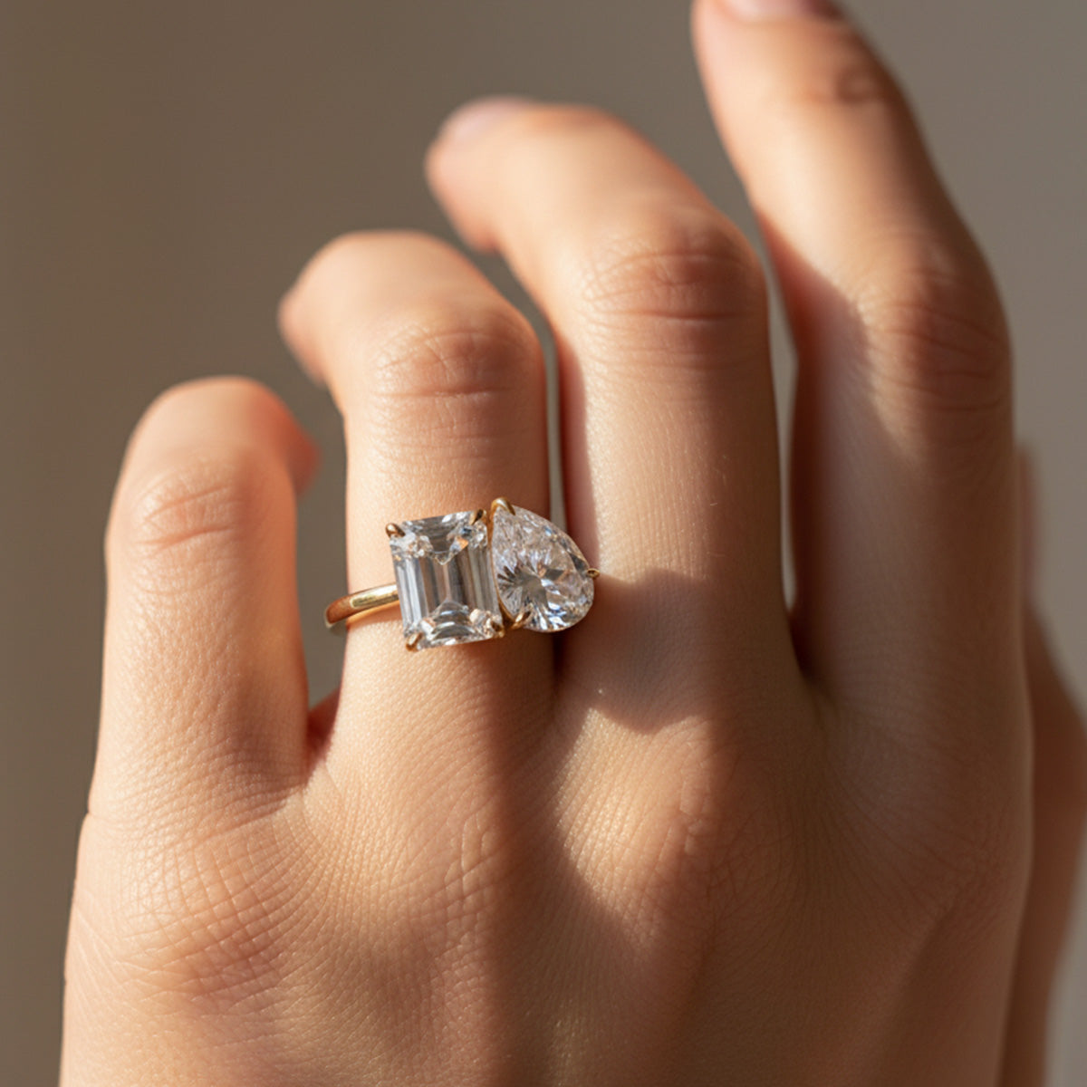 Liu Jo white charm gold ring - LJ2550