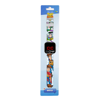 Toy Story Buzz and Woody LED Display Watch with Silicone Character Strap for Kids - TSF4022