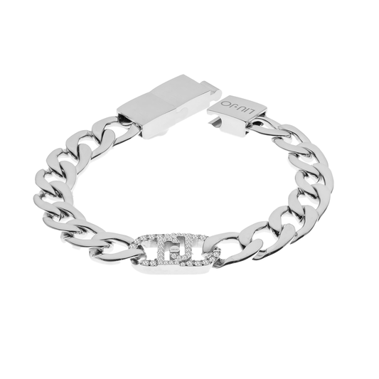 Liu Jo Monogram Silver Chained Bracelet - LJ2640