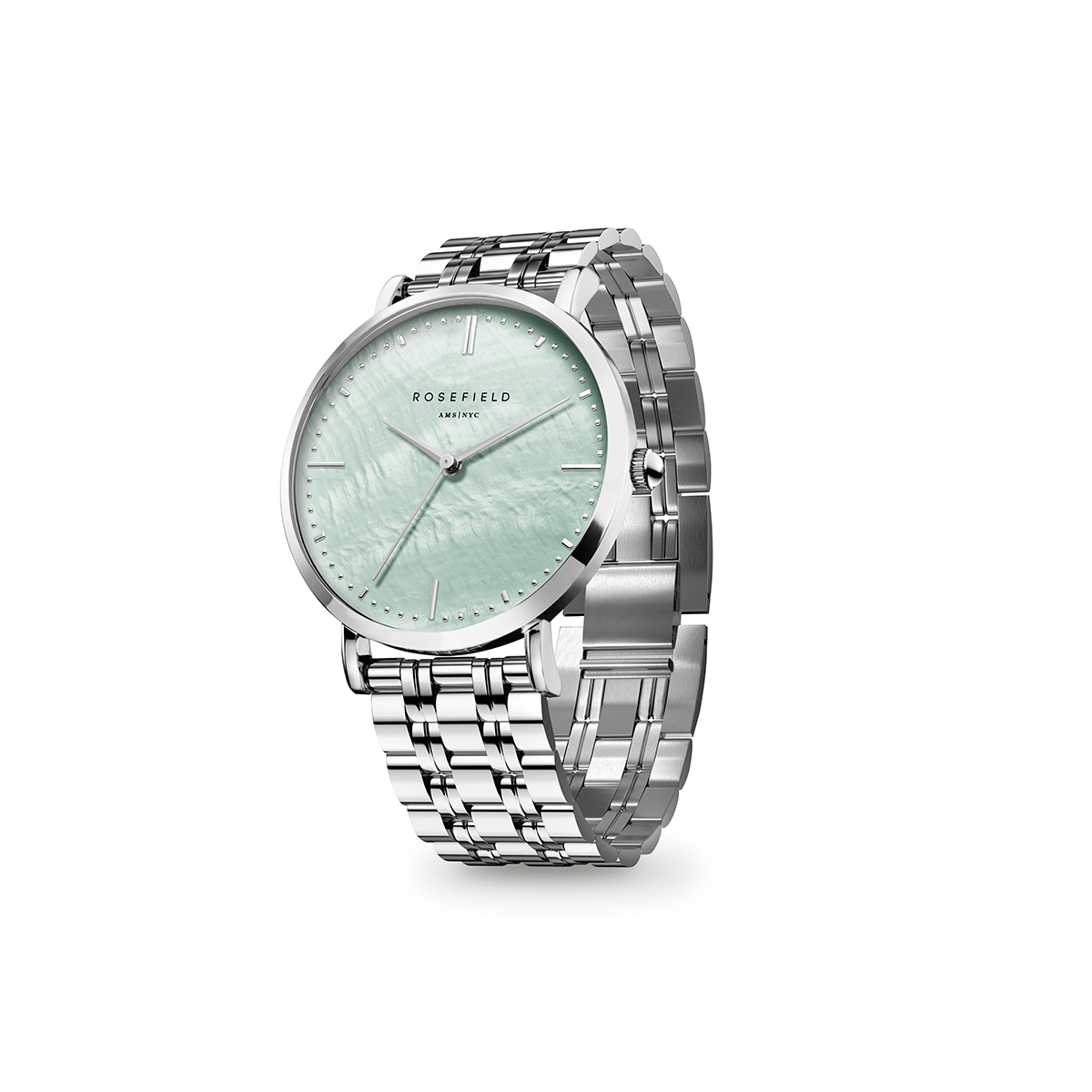 Rosefield The Upper East Side Green Pearl Silver - UGSSS-U38