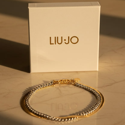 Liu Jo Double Layered Gold Bracelet - LJ2780