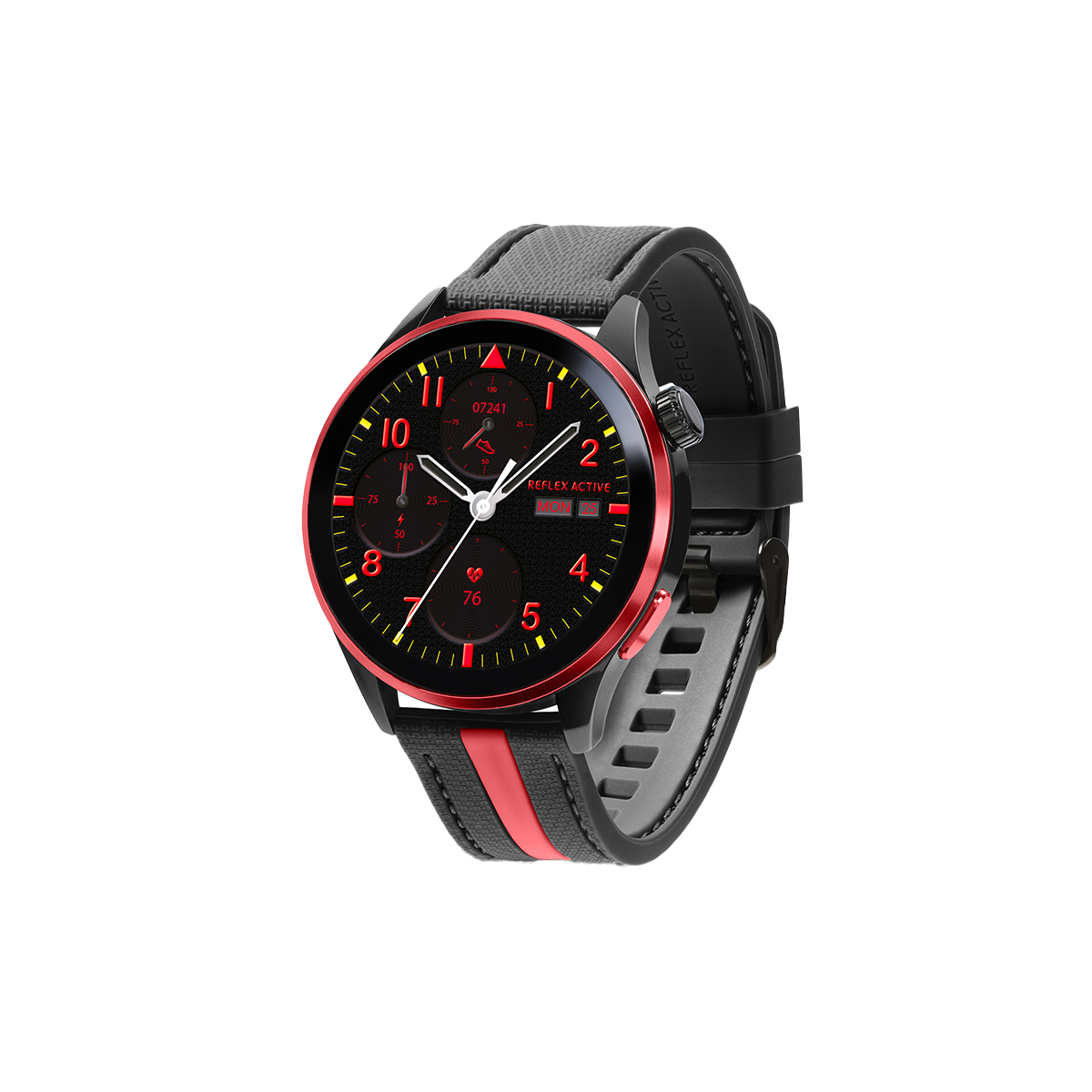Reflex Active Venture R 400 AMOLED GPS Black and Red Smart Calling Watch - RA54-2236