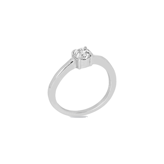 Liu Jo one crystal silver ring - LJ2572
