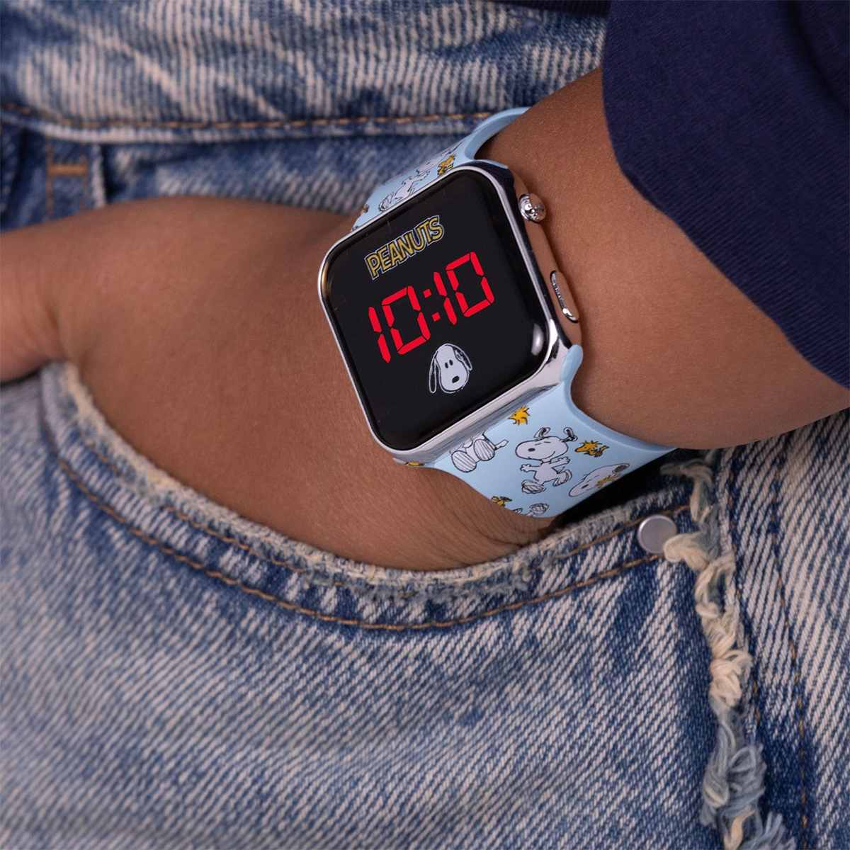 Snoopy Peanuts LED Display Watch with Silicone Character Strap for Kids - PEA4043