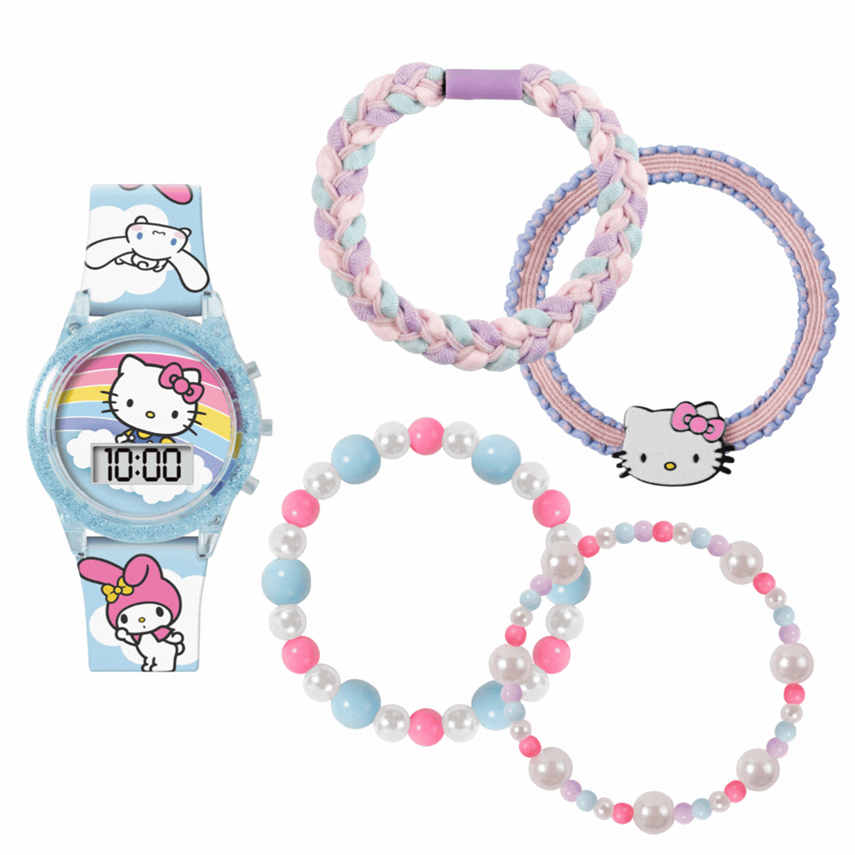 Hello Kitty Digital Watch And Bracelet Set - HK50255
