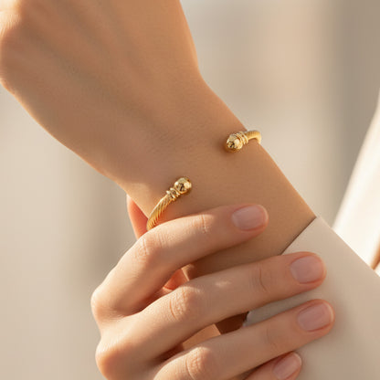 Liu Jo twisted gold bangle - LJ2686