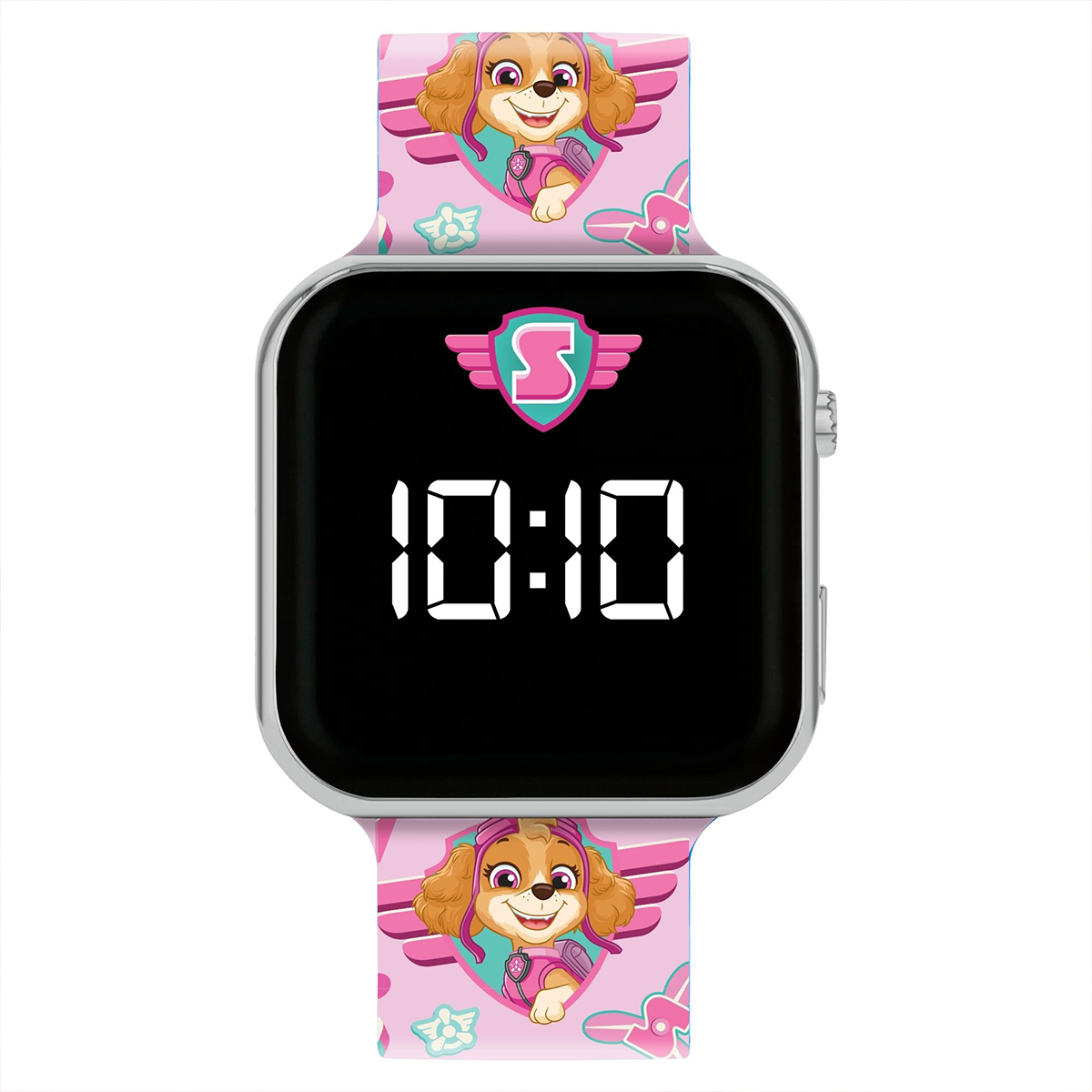 Paw Patrol LED Display Watch with Silicone Skye Character Strap for Kids - PAW4628