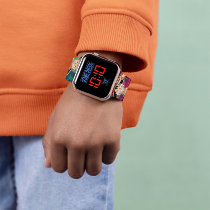 One Piece LED Display Watch with Silicone Character Strap for Kids - OP00005