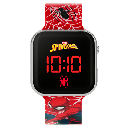 Marvel Spiderman Red LED Watch & Sonic the Hedgehog Blue LED Watch