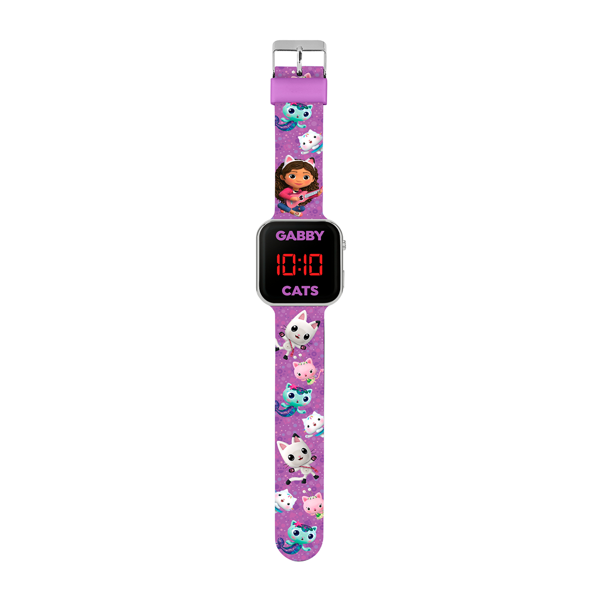 Disney Gabby Purple Printed Strap LED Girls Watch - GAB4033ARG