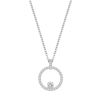 Liu Jo silver circle pendant - LJ2522