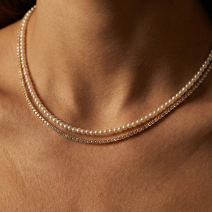 Liu Jo Lune Duo Gold Necklace - LJ3026