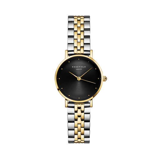 Rosefield Small Edit Black Steel Duotone Gold Silver - SEBDSG-SE04