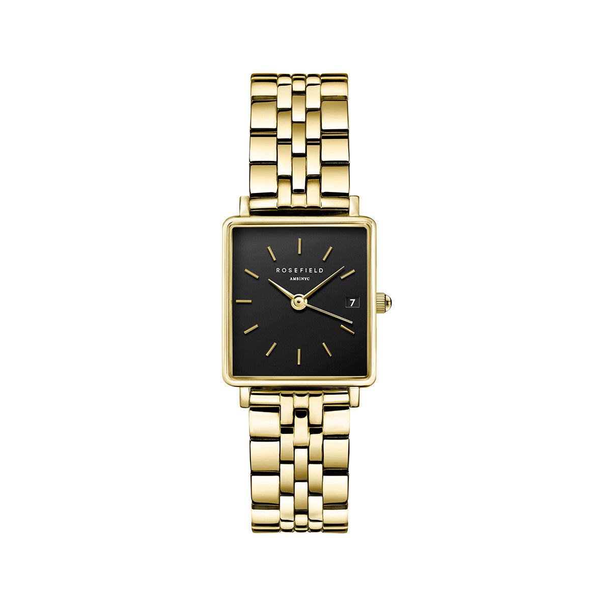 Rosefield Boxy XS Black Steel Gold - QMBG-Q025
