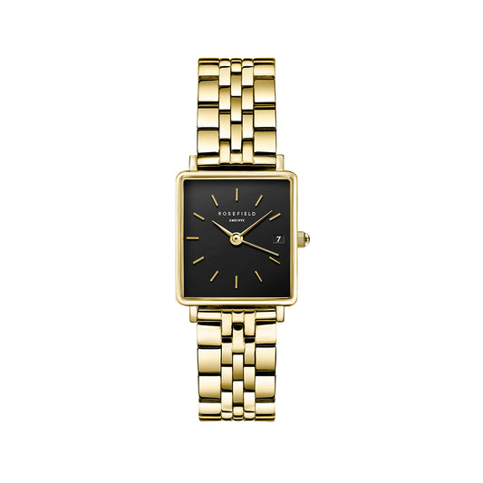 Rosefield Boxy XS Black Steel Gold - QMBG-Q025