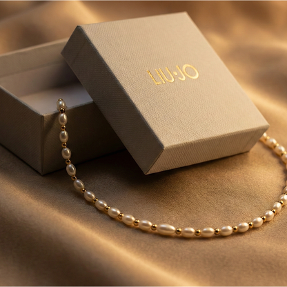 Liu Jo Wavve Gold Necklace - LJ2844