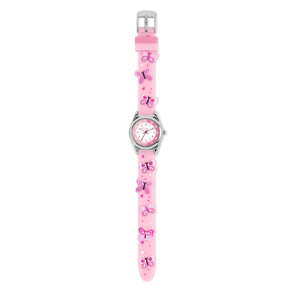 Tikkers 3D Butterfly Pink Girls Watch - ATK1111