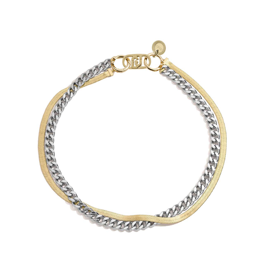 Liu Jo Double Layered Gold Bracelet - LJ2780